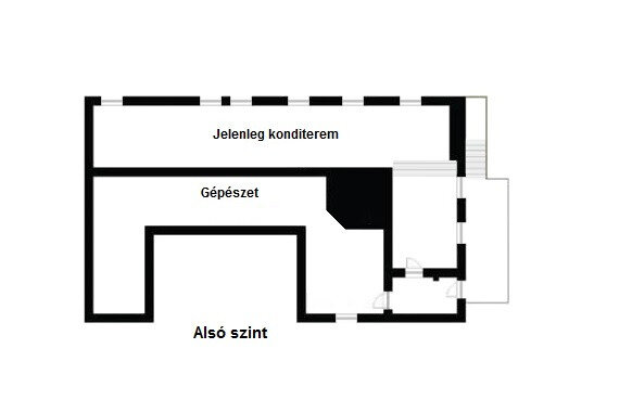 Lower level floor plan - gym, utility rooms